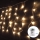 Aigostar-LED julkedja för utomhusbruk 100xLED/8 funktioner 3xAA 8x0,4m IP44 varm vit