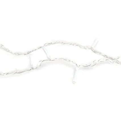 Aigostar-LED julkedja för utomhusbruk 100xLED/8 funktioner 3xAA 8x0,6m IP44 varm vit