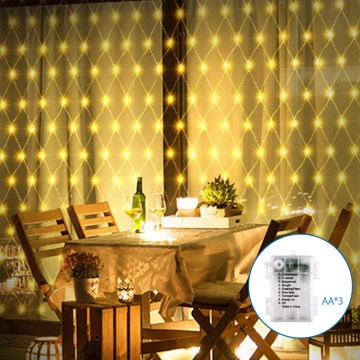 Aigostar - LED julkedja för utomhusbruk 100xLED/8 funktioner 4,5x1,5m IP44 varm vit