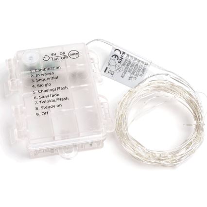 Aigostar - LED julkedja för utomhusbruk 150xLED/8 funktioner 15,3m IP44 kall vit