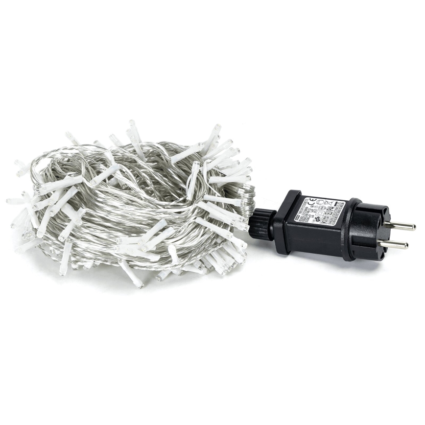 Aigostar - LED julkedja för utomhusbruk 150xLED/8 funktioner 18m IP44 kall vit