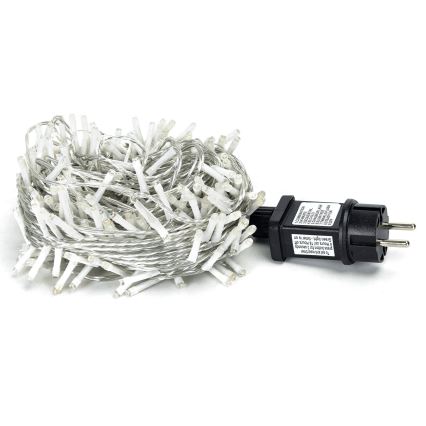 Aigostar - LED julkedja för utomhusbruk 200xLED/8 funktioner 23m IP44 varm vit