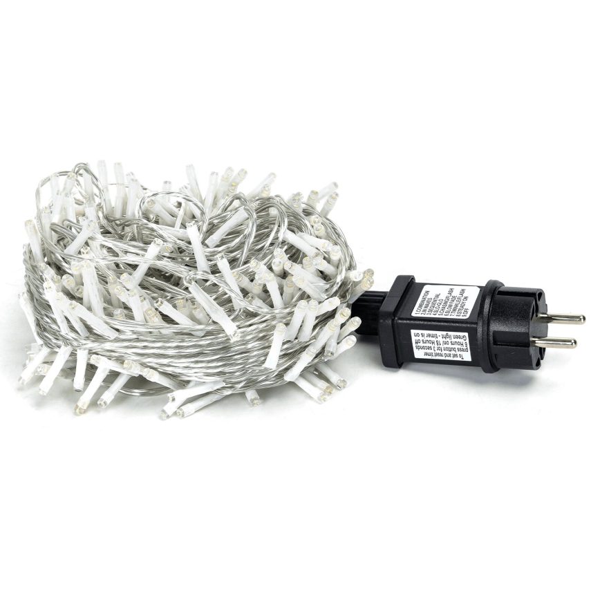 Aigostar - LED julkedja för utomhusbruk 200xLED/8 funktioner 23m IP44 varm vit