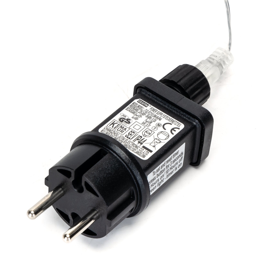 Aigostar - LED julkedja för utomhusbruk 200xLED/8 funktioner 23m IP44 varm vit