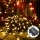 Aigostar - LED julkedja för utomhusbruk 200xLED/8 funktioner 3xAA 10,3m IP44 varm vit