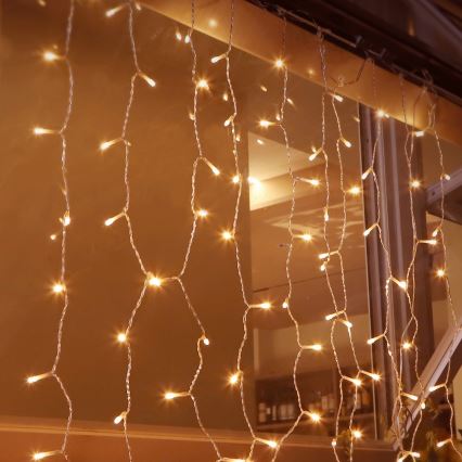 Aigostar - LED julkedja för utomhusbruk 200xLED/8 funktioner 5x2m IP44 varm vit