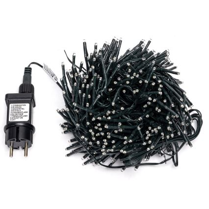 Aigostar - LED julkedja för utomhusbruk 400xLED/8 funktioner 13m IP44 kall vit