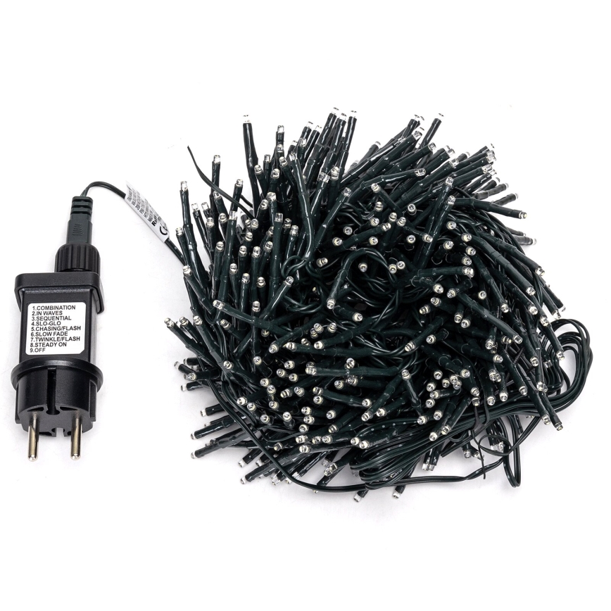 Aigostar - LED julkedja för utomhusbruk 400xLED/8 funktioner 13m IP44 kall vit