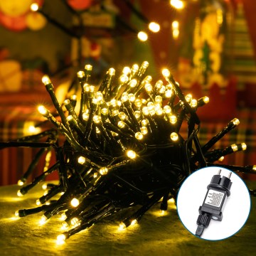 Aigostar - LED julkedja för utomhusbruk 600xLED/8 funktioner 18m IP44 varm vit