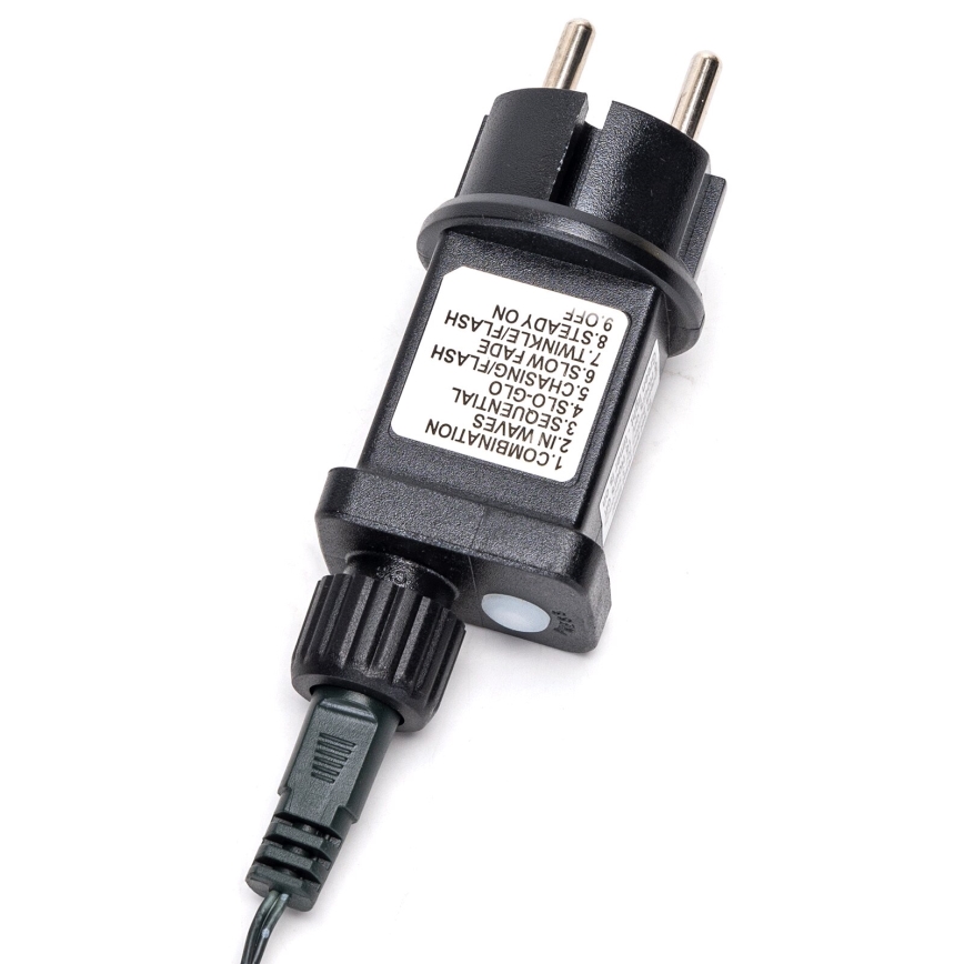 Aigostar - LED julkedja för utomhusbruk 600xLED/8 funktioner 18m IP44 varm vit