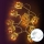 Aigostar - LED-julslinga 20xLED/3xAA 3 m, varmvit, vanteformad