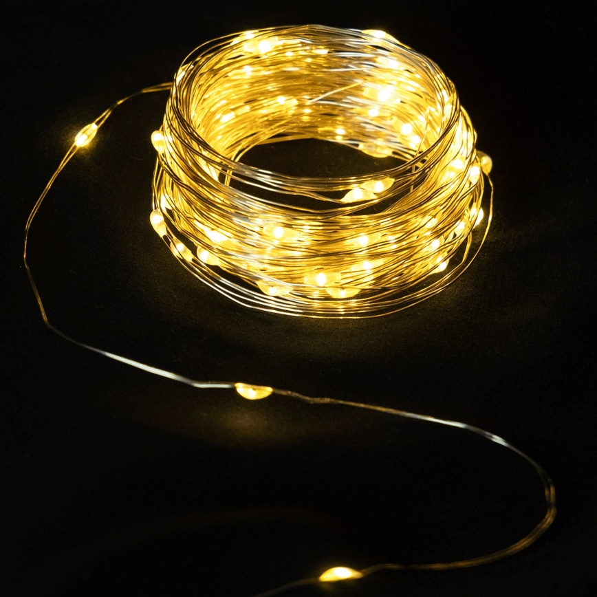 Aigostar - LED-julslinga 40xLED/2x3V 4m varmvit