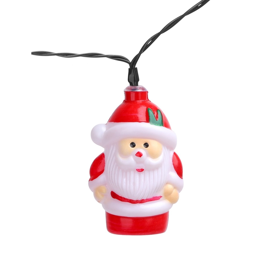 Aigostar - LED julsolcellskedja 10xLED/3,8 m IP44 kall vit 400 mAh