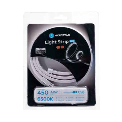 Aigostar - LED list 1m LED/4,9W/5V 6500K IP65