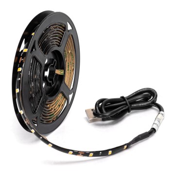 Aigostar - LED list 2m LED/4,9W/5V 2700K IP65 svart