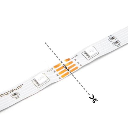 Aigostar - LED list 2m LED/4,9W/5V 2700K IP65 svart