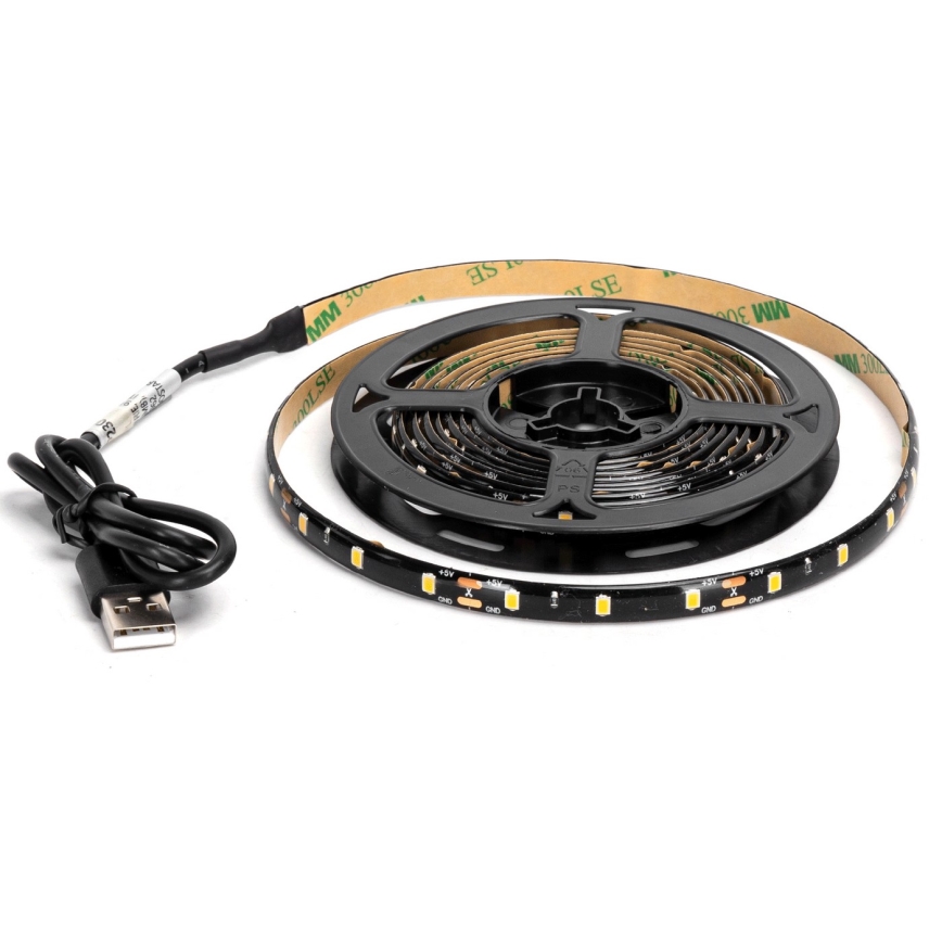 Aigostar - LED list 2m LED/4,9W/5V 2700K IP65 svart