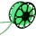Aigostar - LED list 50m LED/300W/230V IP65 grön