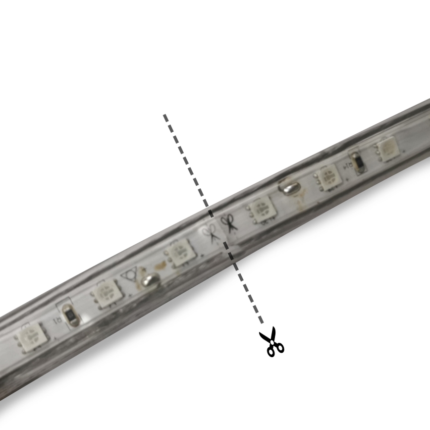 Aigostar - LED list för utomhusbruk 50m LED/300W/230V blå IP65