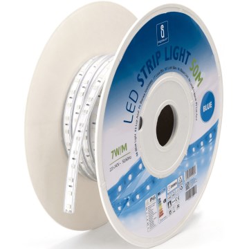 Aigostar - LED list LED/350W/230V 50m blå IP65