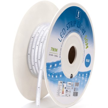 Aigostar - LED list LED/350W/230V 50m blå IP65