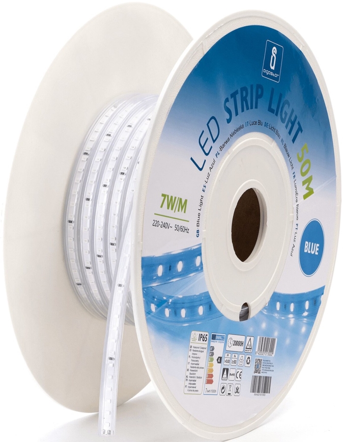 Aigostar - LED list LED/350W/230V 50m blå IP65