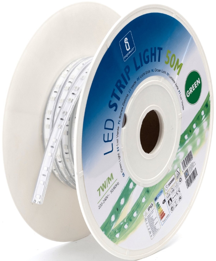 Aigostar - LED list LED/350W/230V 50m grön IP65