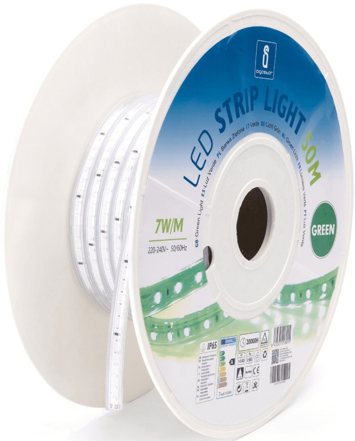 Aigostar - LED list LED/350W/230V 50m grön IP65