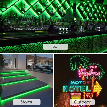 Aigostar - LED list LED/350W/230V 50m grön IP65