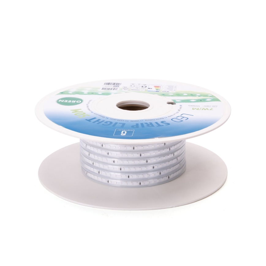 Aigostar - LED list LED/350W/230V 50m grön IP65
