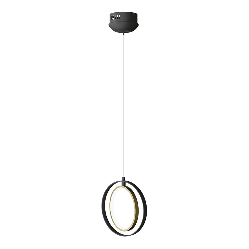 Aigostar - LED ljuskrona med textilsladd LED/15W/230V 2700K svart