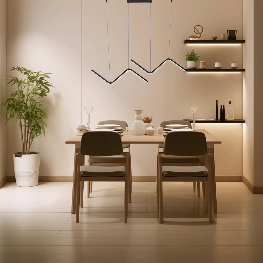 Aigostar - LED ljuskrona med textilsladd LED/23W/230V 6500K