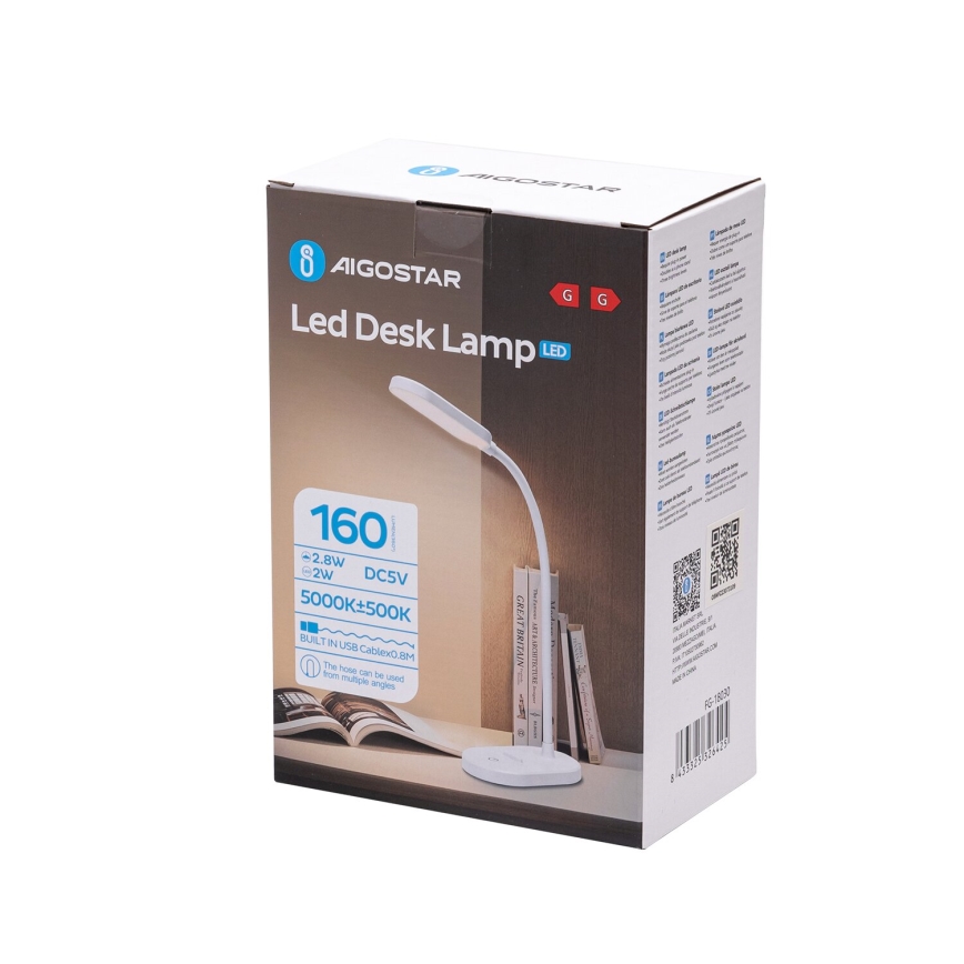 Aigostar - LED ljusreglerad bordslampa touch LED/3W/5V
