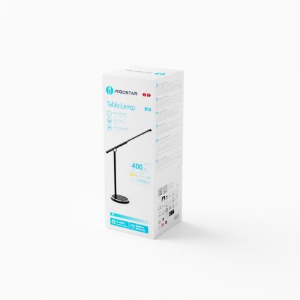 Aigostar - LED ljusreglerad bordslampa touch LED/8W/230V 3000-6000K svart