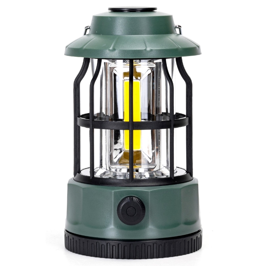 Aigostar - LED Ljusreglerad camping flashlight LED/3xAA grön 17,5 cm
