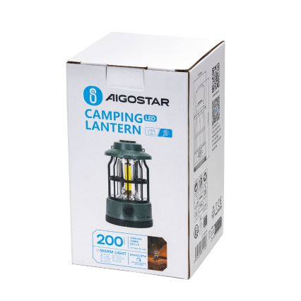 Aigostar -  LED Ljusreglerad rechargeable camping flashlight LED/2,87W/3,7V
