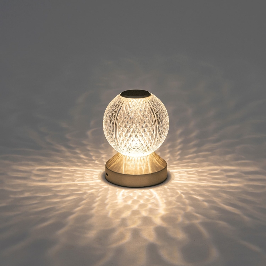 Aigostar - LED Ljusreglerad uppladdningsbar bordslampa LED/1W/5V 2700/4000/6500K 1800mAh 13,5 cm