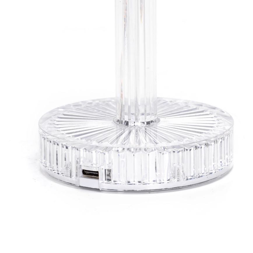 Aigostar - LED Ljusreglerad uppladdningsbar bordslampa LED/1W/5V 2700/4000/6500K 1800mAh 26 cm