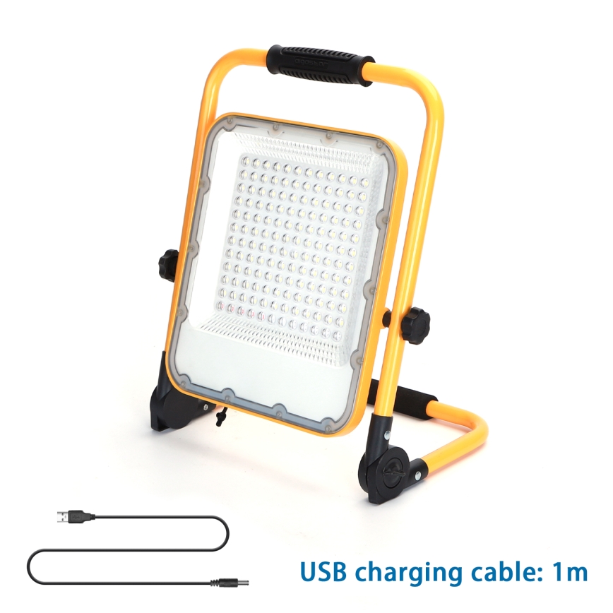 Aigostar - LED Ljusreglerad rechargeable strålkastare LED/100W/5V 6500K IP65