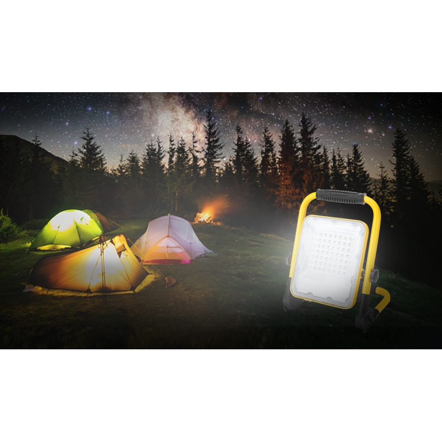 Aigostar - LED Ljusreglerad rechargeable strålkastare LED/100W/5V 6500K IP65
