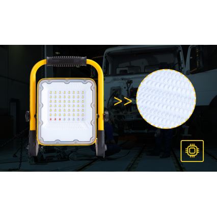 Aigostar - LED Ljusreglerad rechargeable strålkastare LED/100W/5V 6500K IP65