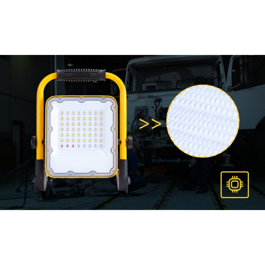 Aigostar - LED Ljusreglerad rechargeable strålkastare LED/100W/5V 6500K IP65