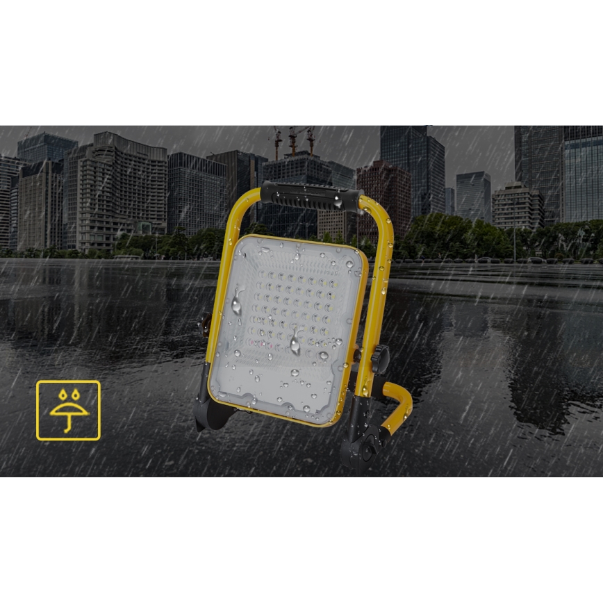 Aigostar - LED Ljusreglerad rechargeable strålkastare LED/100W/5V 6500K IP65