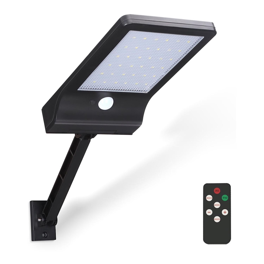 Aigostar - LED Ljusreglerad solcell lampa med sensor LED/2,3W/5,5V IP65 1800 mAh + fjärrkontroll
