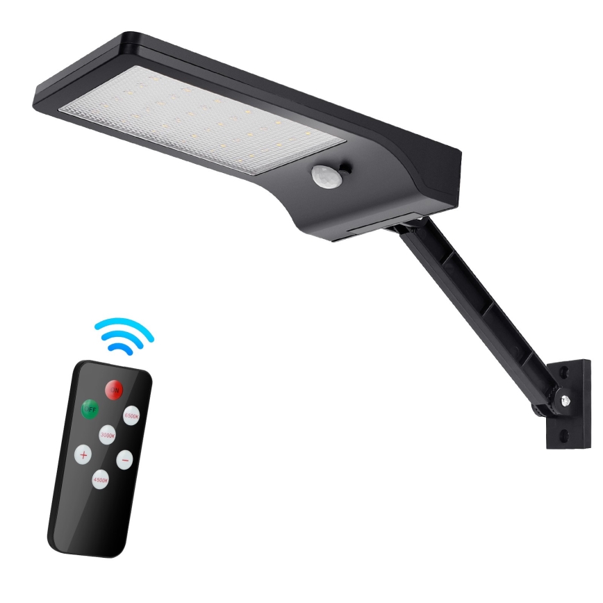 Aigostar - LED Ljusreglerad solcell lampa med sensor LED/2,3W/5,5V IP65 1800 mAh + fjärrkontroll