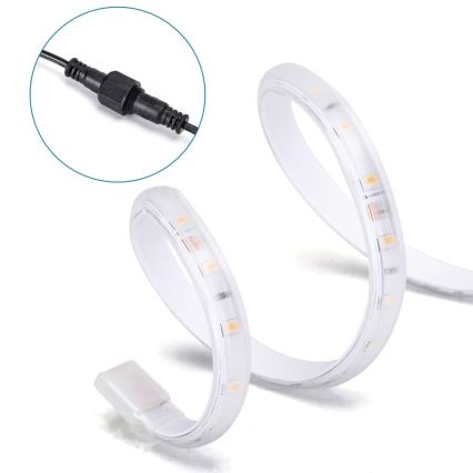 Aigostar - LED Ljusreglerad solcell list LED/1,6W/3,2V 3 m 2700K IP65 + fjärrkontroll
