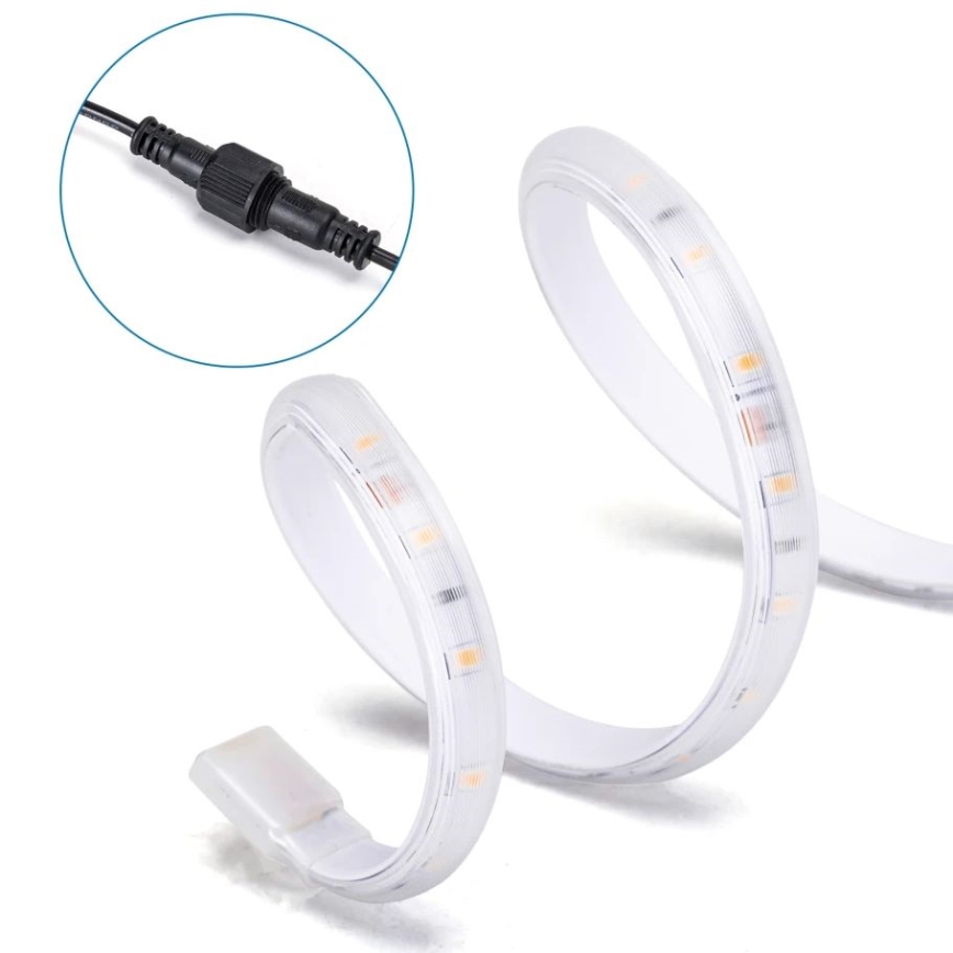 Aigostar - LED Ljusreglerad solcell list LED/1,6W/3,2V 3 m 2700K IP65 + fjärrkontroll