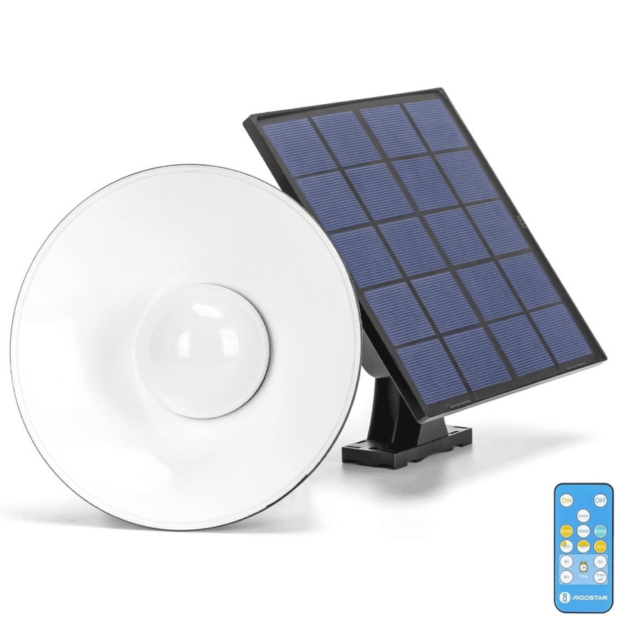 Aigostar - LED Ljusreglerad solcell ljuskrona på snöre LED/3,2V 3000K/4000K/6500K 5000 mAh IP65 + fjärrkontroll