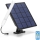Aigostar - LED Ljusreglerad tub med solcellspanel LED/3,2V 3000K/4000K/6500K IP65 5000 mAh + fjärrkontroll