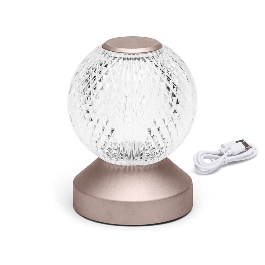 Aigostar - LED Ljusreglerad uppladdningsbar bordslampa LED/1W/5V 2700/4000/6500K 1800mAh 13,5 cm